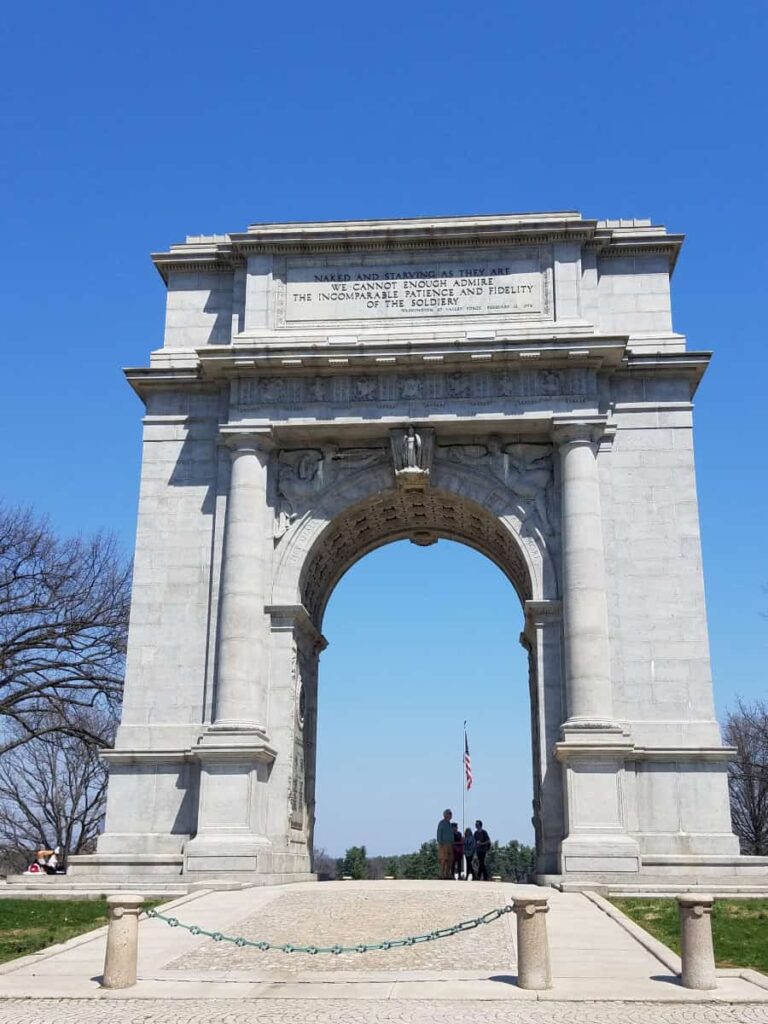 The Memorial Arch at Valley Forge National Historical Park