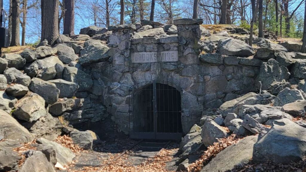 An entrance to an old coal mine sits at Nay Aug Park in Scranton